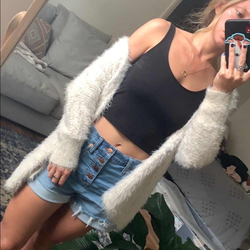 fuzzy sweater